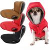 Winter WarmDog Clothes Pet Vest Jacket with Hat Outdoor Waterproof Solid Coat for Small Medium Dogs Pet Vest Dog Costume