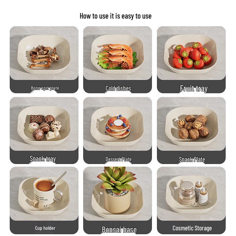 UOSUUOSU Household Bone Dish Set