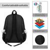 Black And White Striped Backpack Abstract Lines Stylish Backpacks Women Men Sport Pattern School Bags High Quality Rucksack
