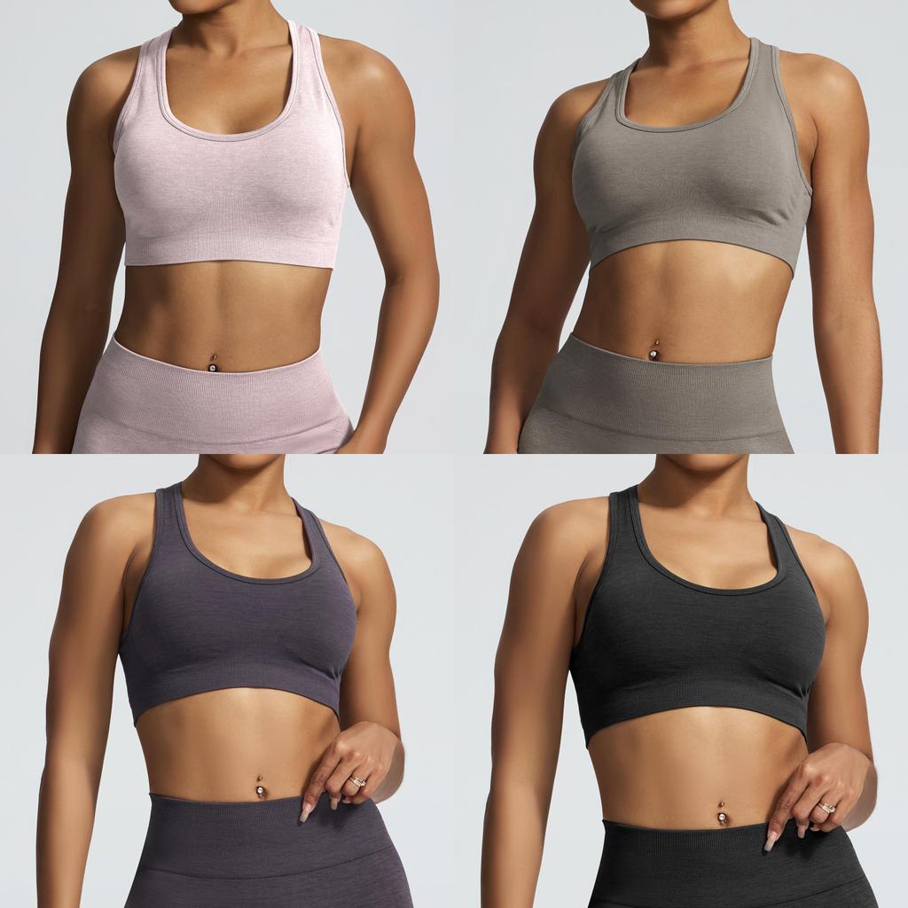 Yoga Vest Sports Bra With Seamless Design For Running And Fitness Enthusiasts