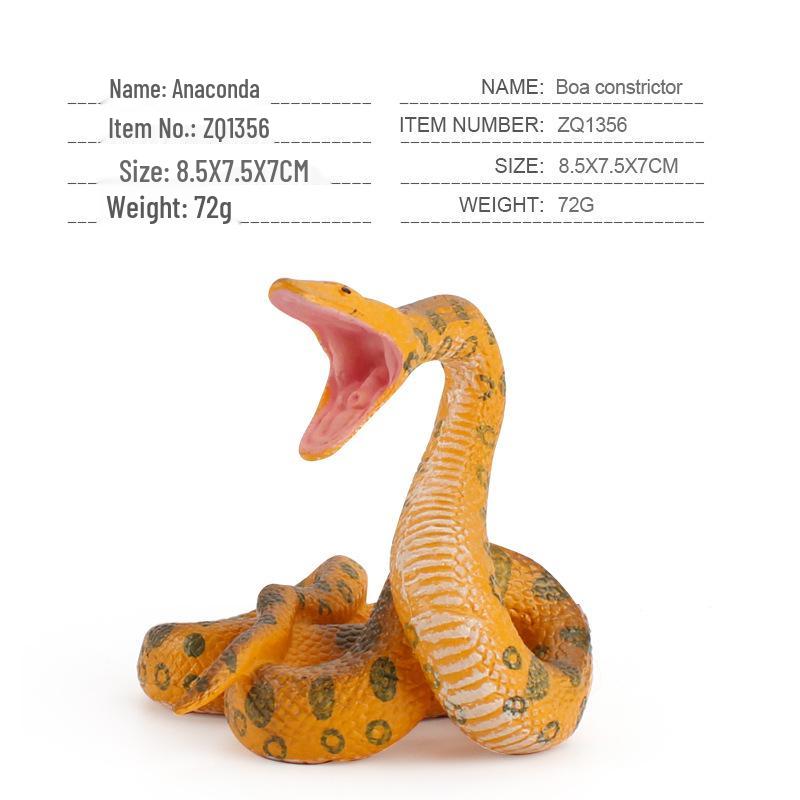 Reptile Simulation: Snake Wildlife Toy - Children's Cognitive Decor Model
