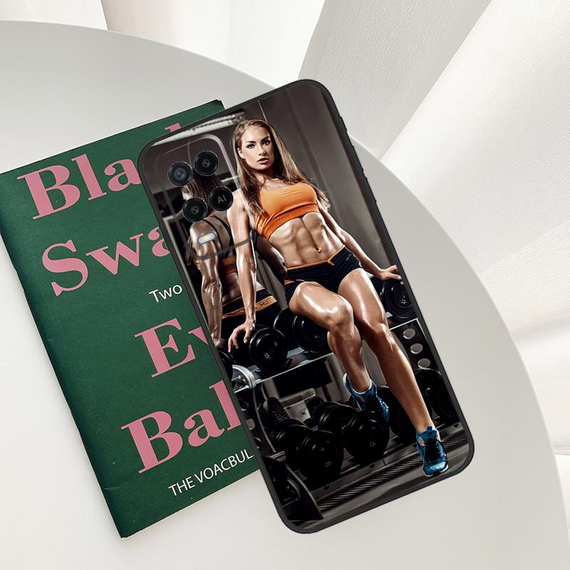 

Fitness Sexy Girl Case For Oppo A52 A72 A76 A96 A54 A74 A94 A54S A57S A58 A78 A98 A57 A77 A15 A16 A17 Cover OPPO A72