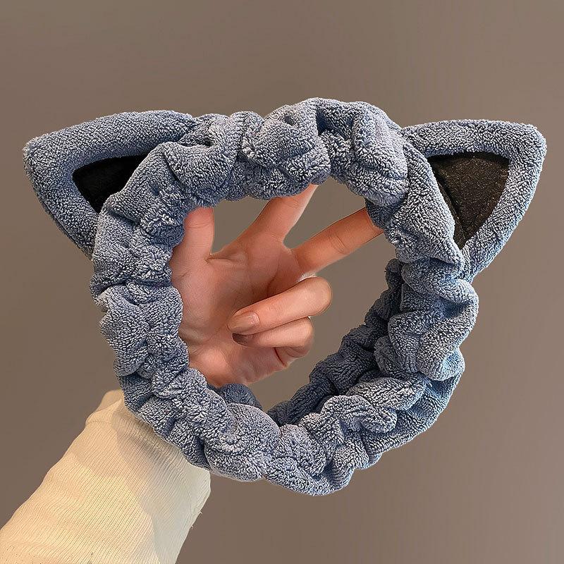 Cartoon Cat Ear Hair Band For Women To Wash Face Special Application Of Facial Mask Headband For Washing Hair Band Headband