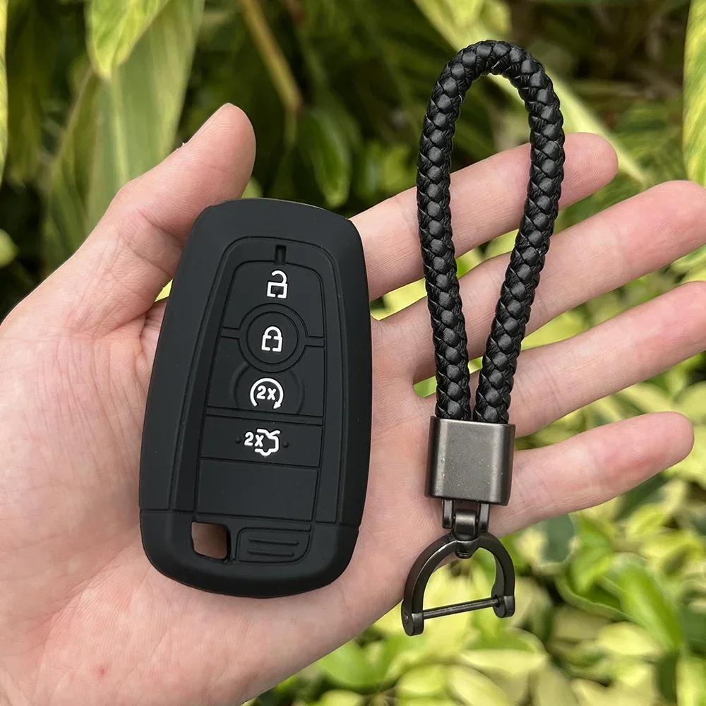 Silikon Auto Schlüsselhülle Etui Für Ford Maverick Focus Edge Explorer Expedition Everest Fusion Mondeo Mustang Raptor Bronco Schlüssel