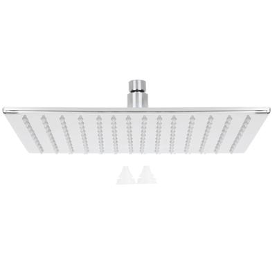 G1/2 Top Shower Head Stainless Steel LED Hydroelectric Shower Nozzle Bathroom Supply