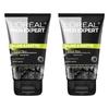 L'Oreal Men's Charcoal Oil Control Facial Cleanser 2x100ml