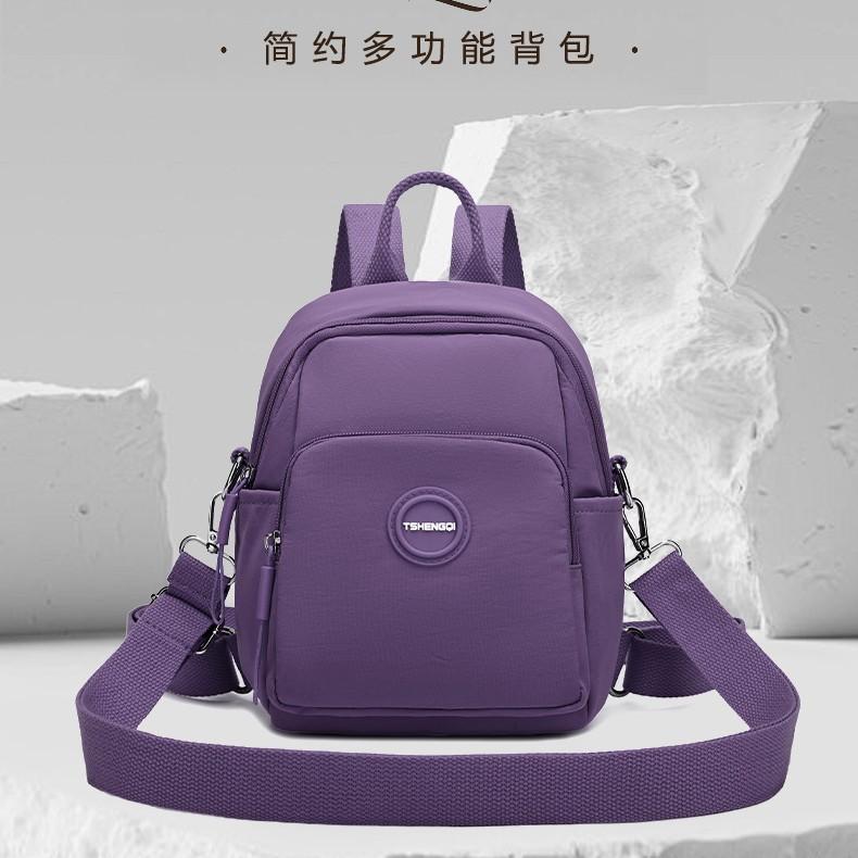 Schoolbag Korean Shoulder Portable Messenger Bag for Women 1011 New Niche Three-use Backpack Multi-functional Commuter Bag for Women