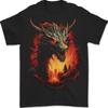 Fantasy Fire Dragon 3 Unisexs Tshirt 100 Cotton