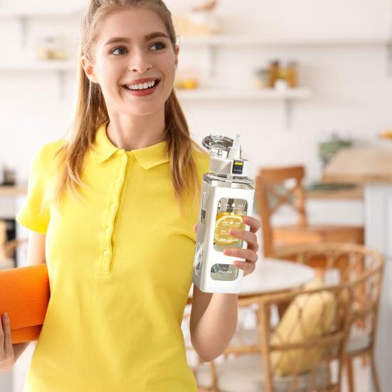 700ml sportovní láhev na vodu s časovým označením Nepropustná přenosná sippy cup Přenosná opakovaně použitelná cyklistická láhev na vodu pro venkovní použití