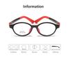 Baby Kids Oval Glasses 3-6 Years Anti Blue Light Glasses Frame Boys Girls Prescription Myopic Hyperopia Graduated Glasses