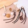 Ins Braided Rope Baseball Keychain Creative Sports Keyring Trendy Woven Rope Key Holder Girls Bag Pendant Key Accessories