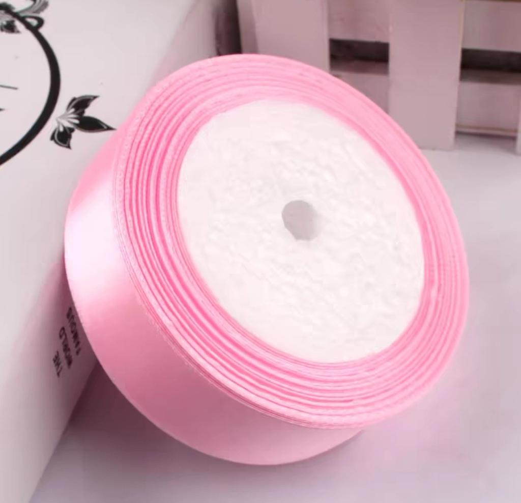 25mm25Yards/Rolle 2,5cm Seidensatinband Handgefertigte Bastelmaterialien Weihnachtsfeier DIY Geschenkverpackung Party Hochzeit Dekorativ