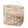 Foldable Large Capacity Clothes Storage Basket with Breathable Nylon Meshes for Home Organization Space Saving and Odor Prevention Ideal for Families