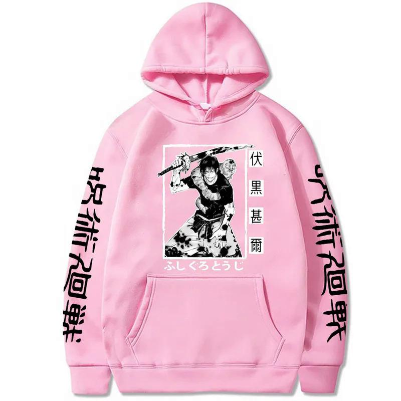 Anime Jujutsu Kaisen Fushiguro Toji Hoodies Autumn Winter Fleece Streetwear Tops
