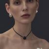 viollina Lux Ball Necklace_Black
