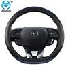 For Changan CS95 CS85 CS75 CS55 CS35 CS15 EADO CX70 Car Steering Wheel Cover Microfiber Leather + Carbon Fiber Auto Accessories