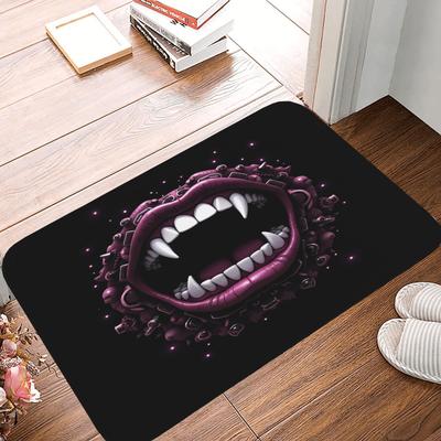 1 Stück Halloween Muster Küchenteppich Rutschfeste Fußmatte Pop Design Badezimmerteppich Badematte Teppich für Zuhause Spüle Wäsche Dekor