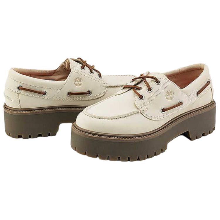 Timberland Stone Street Měkké a pohodlné lodní boty Dámské boty Bílé A2GVFEX4