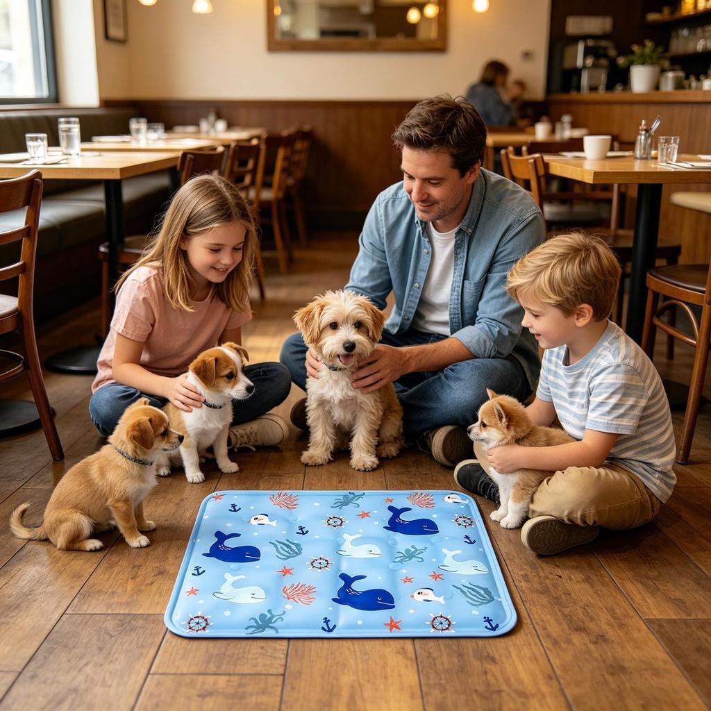 Dog Cooling Mat Ice Kennel Sleeping Bed Pet Cooling Mat for Summer Home Living Room Crate Kennel Cage Couch Sofa Floor