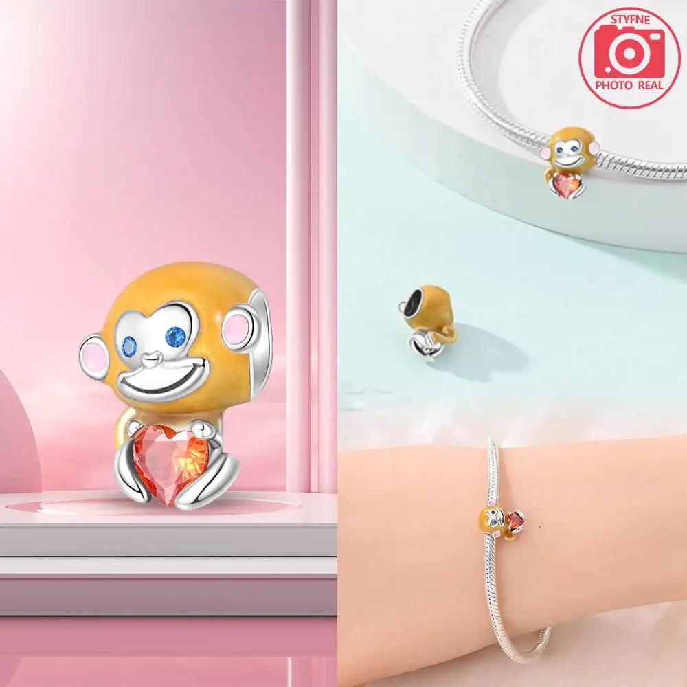 Coppercute Mouse Charms Beads For Originalbracelet Necklace Jewelry Making