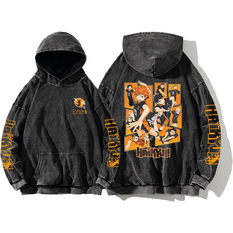 

Худи Аниме Хайкюу с принтом Хинаты Шоё, свитшоты для мужчин и женщин, оверсайз, уличная одежда, топы с капюшоном из стиранного хлопка, одежда S чёрный