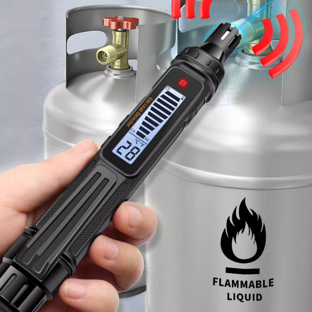 Portable Combustible Gas Leak Detector with Audible & Visual Alarm Natural Gas Leak Detector for Methane & Propane