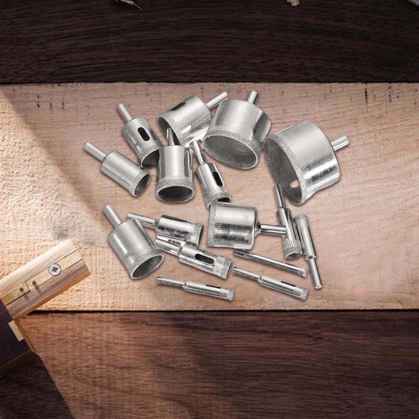 

Фарфоровые сверла 16 штук Сверла по плитке Углеродистая сталь Резак для отверстий в плитке Для расширения Нарезания пазов Пробивки Сверления CHINA