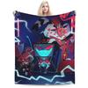 Cartoon Hazbins Hotels Blanket Flannel Spring Autumn  Portable Soft Throw Blankets for Home Office Bedding Throws