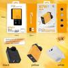 87W Fast Charging Dual-Port Charger Head - US/UK Standard, CE & FCC Certified