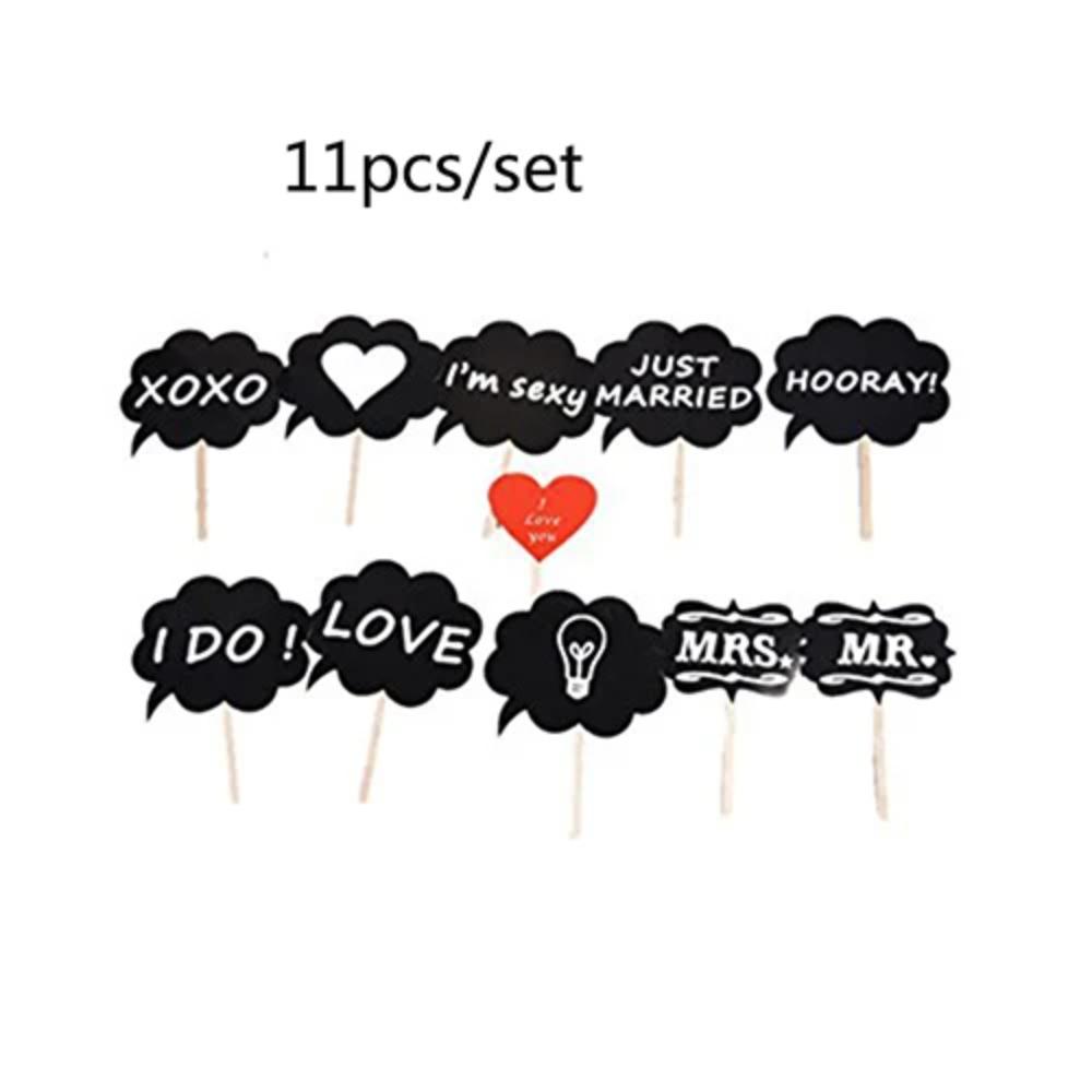 10-58pcs Fun Wedding Decoration Photo Booth Props DIY Mustache Lips Glasses Mask Photobooth Accessories Wedding Party Supplies