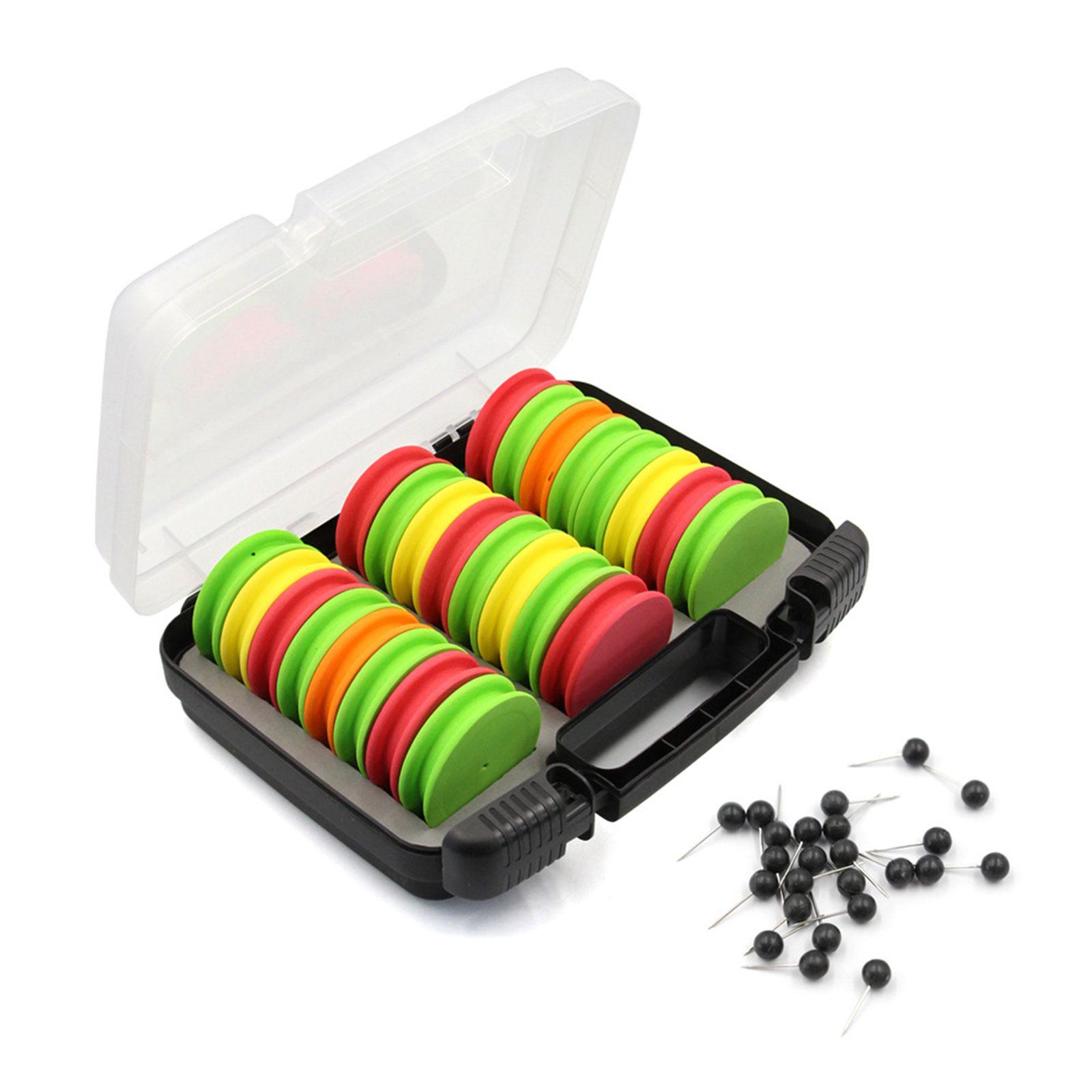 

24Pcs Fishing Line Storage Holder with Storage Box Foam Spools Fishing Line Winder Hook Board Spooler Winder Enduring