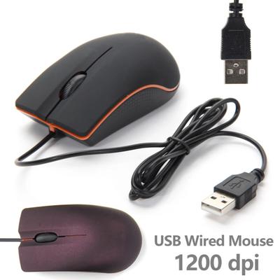 Ενσύρματο ποντίκι γραφείου USB Εργονομικό 1200DPI με 3 κουμπιά υψηλής ακρίβειας Σίγαση Επιτραπέζιου υπολογιστή για παιχνίδια οπτικό ποντίκι
