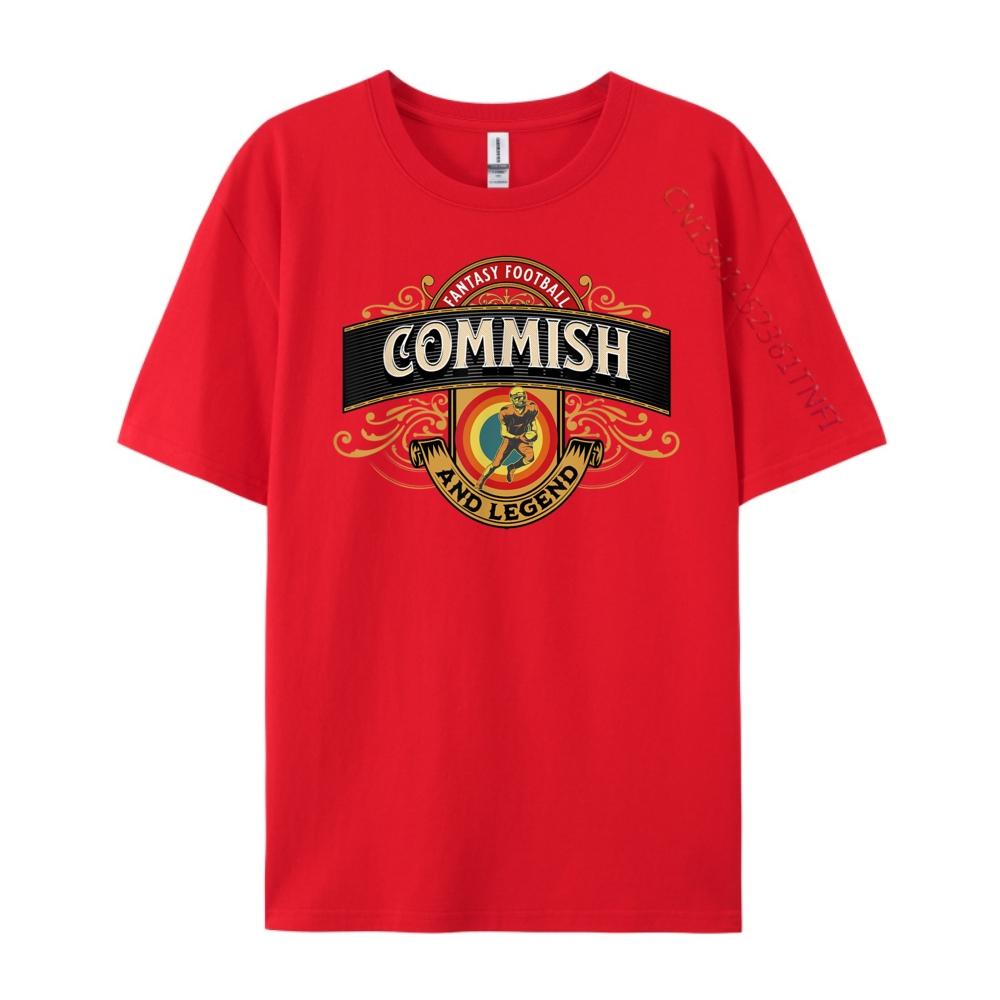 Fantasy Football Commissioner Ffl Legend Football Vintage T Shirts Woman Cotton T Shirt Men Character S