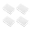 4Pcs Plastic Playing Card Storage Cases Clear Trading Card Storage Box With Secure Lid for Protecting Card Easy To Use