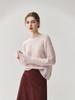 Loose Velvet Cashmere Sweater: 2025 Autumn/Winter Round Neck Hollow Knit Women's Cardigan