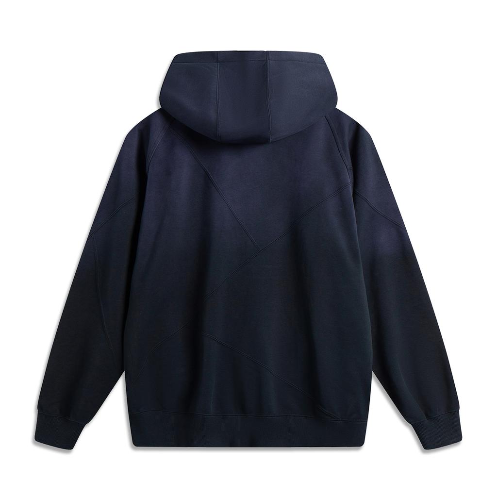 Li Ning Wade Series Schlichtes Vielseitiges Gradienten Lockeres Kapuzensweatshirt Herren Sweatshirt AWDV255-1