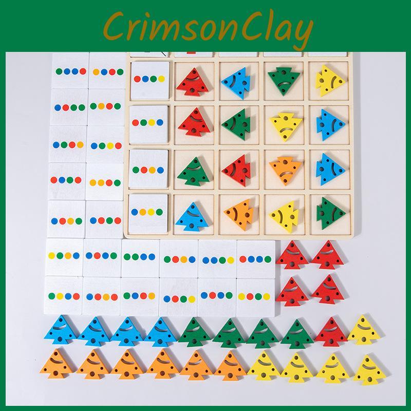 Wooden Teaser Brain Matching Puzzle Kids Learning Cognitive Skill Educational