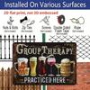 2D Flat 1pc Put Decor Funny Group Relax Metal Sign, Vintage Man Cave Bar Decor, 12x8 Inches, Aluminium Sign Halloween Christmas Decorations