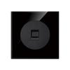 2022 New Black Glass Panel USB Wall Socket EU, Push Wall Switch with LED Indicator Light, UK 13A Wall Socket Switches