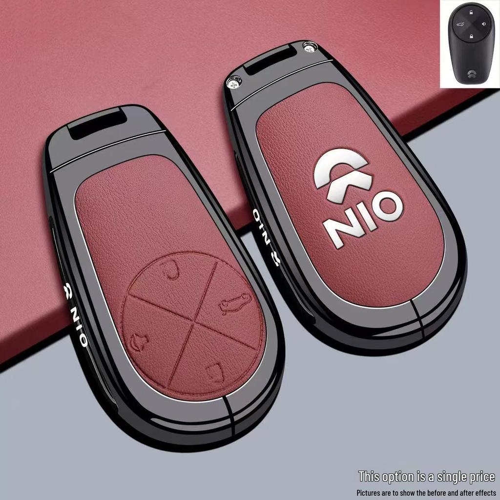 Capa de Chave Compatível para Nio ES8, Novo ET5, ET7, ET9, EC6, ES6, EC7, ES7 - Concha de Fivela de Bolsa de Carro.