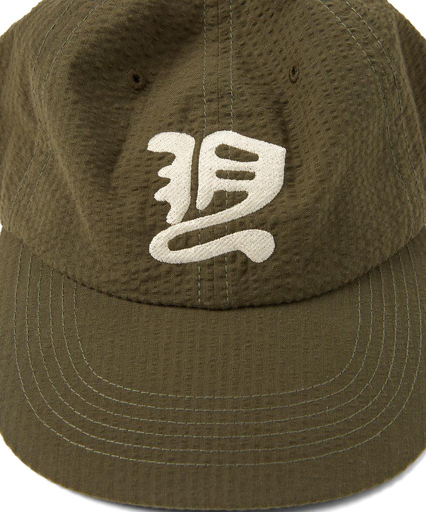 YESEYESEE Y.E.S Washed Seersucker Cap Olive