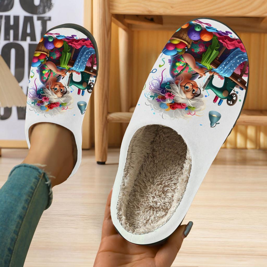Cotton Shoes - Men's Warm and Comfortable Casual Home Shoes - Women's Slippers
