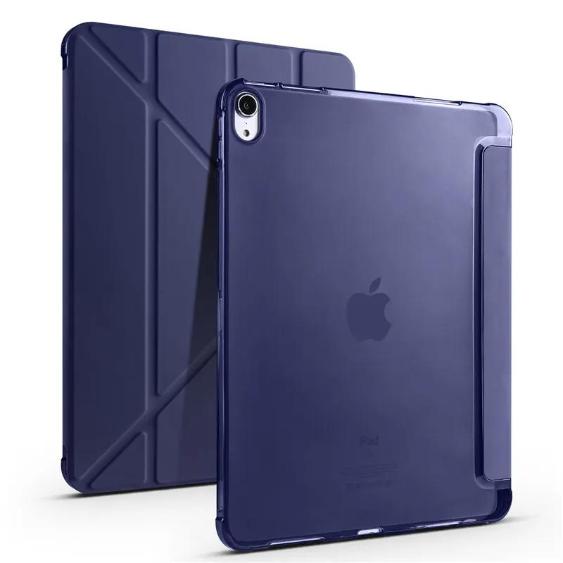 Pouzdro pro iPad Air 2024 M2 PU kůže Měkká záda Stojánek Chytrý kryt pro iPad Air 11 2024 Air 4 5 6. generace Pouzdro s držákem na tužku