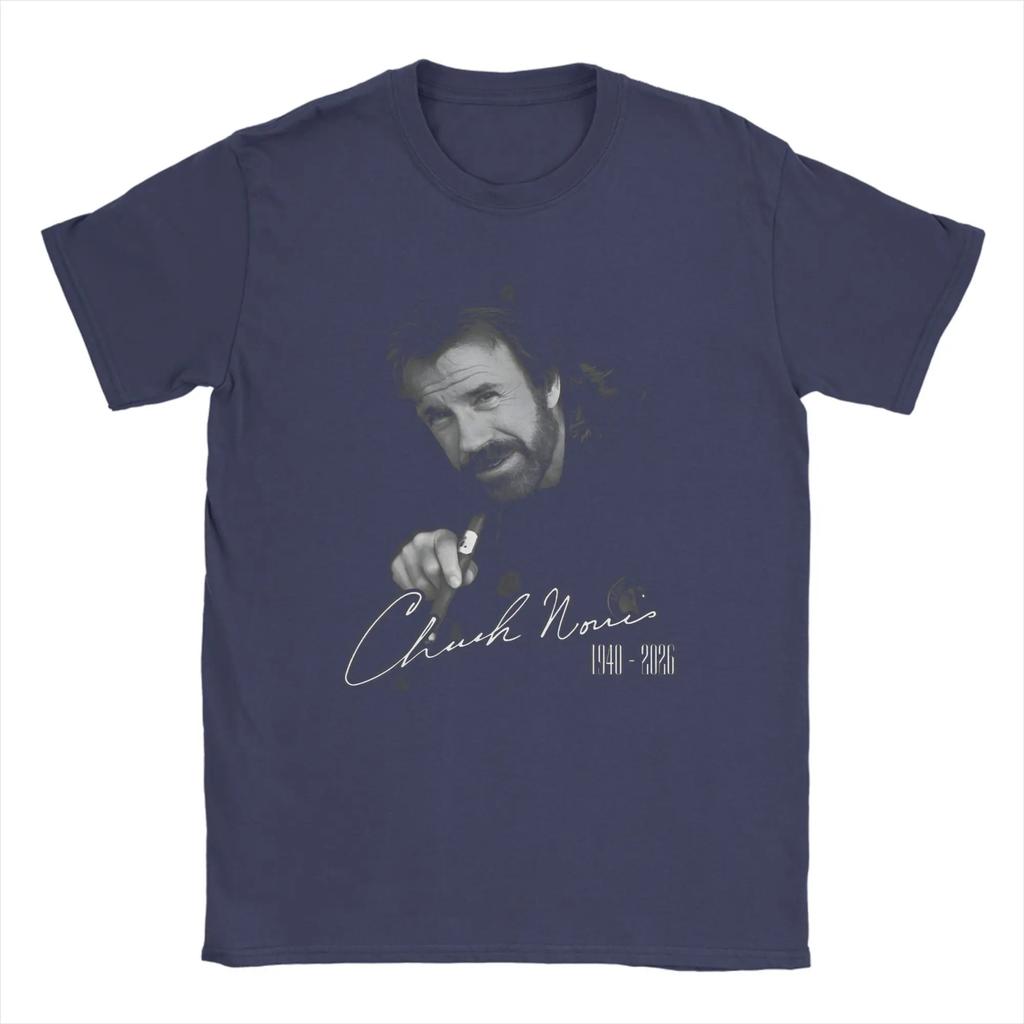 T-shirt Hommage à Chuck Norris Été 100% Coton T-shirts Pour Hommes T-shirt Imprimé Manches Courtes Y2K T-shirts Drôles