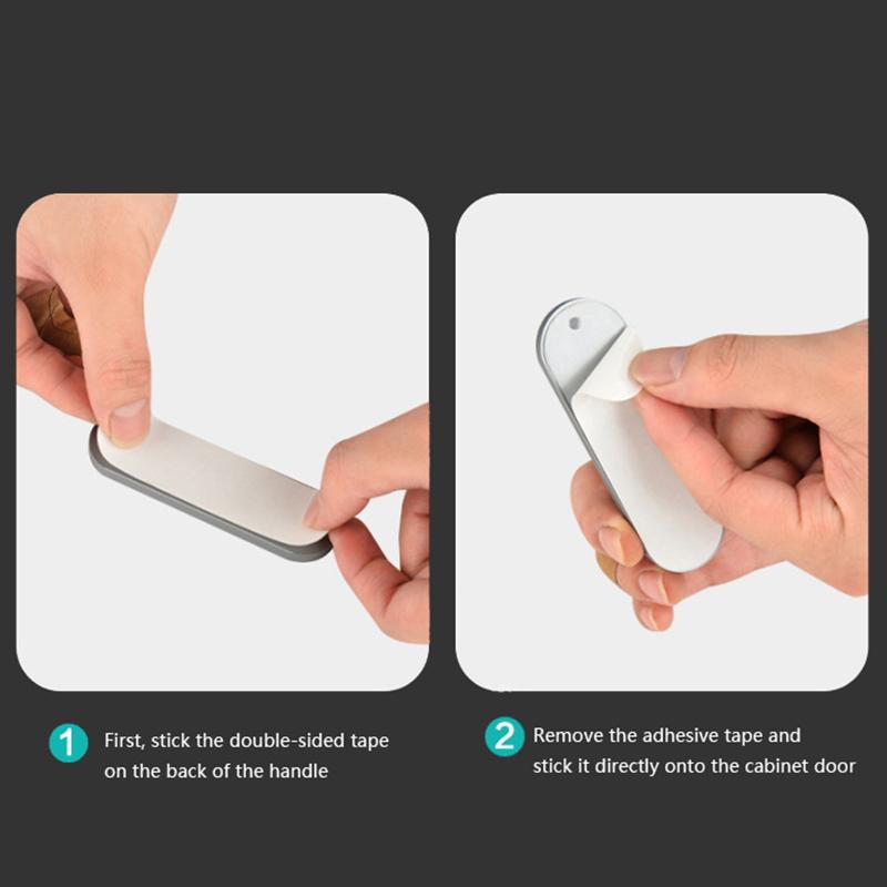 Barn Door Sliding Pull Door Hidden Furniture Hardware Handle Self-Adhesive Bathing Room Glass Door Pulls