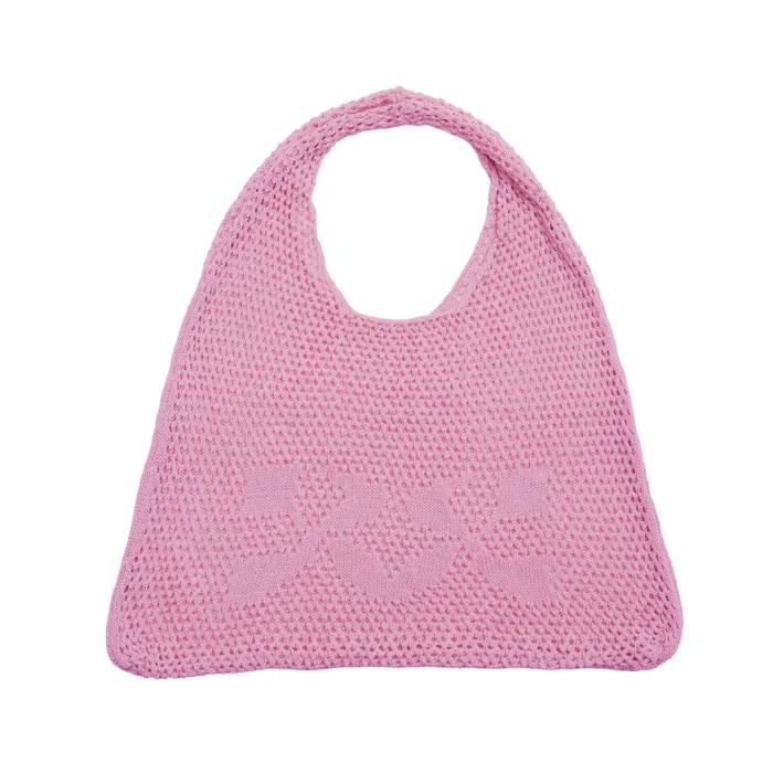 SUMMER LOGO NET BAG - SOFT PINK