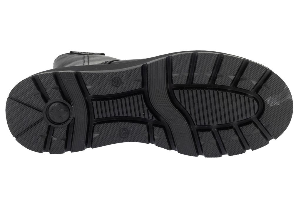 RIEKER Kotníkové boty, Dámské černé šněrovací boty