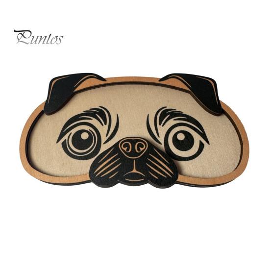 

Деревянный держатель для солнцезащитных очков в виде животных, ручной работы, дизайн кошки, собаки, лисы, резной держатель для очков и ювелирных изделий, настольный органайзер для очков C