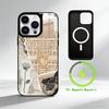M-Mosaic Art Painting Phone Case For iPhone 17 16 15 14 13 12 Pro Max Plus for Mirror Wireless Magnetic Cover