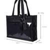 Osel 250020 Mineed by Tote Bag, Carry-on Compatible, 32.5 x 44 x 13cm, with Clear Pocket for Oshi (Oshi) Design, Available in 3 Colors (Black)